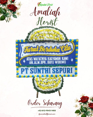 Papan Bunga Duka di Pisangan Jaya