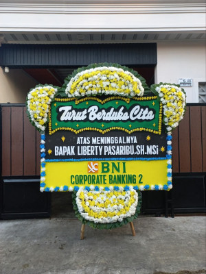 Papan Bunga Duka di Pisangan Jaya