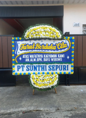 Papan Bunga Duka di Pisangan Jaya
