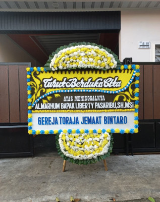 Papan Bunga Duka di Pisangan Jaya
