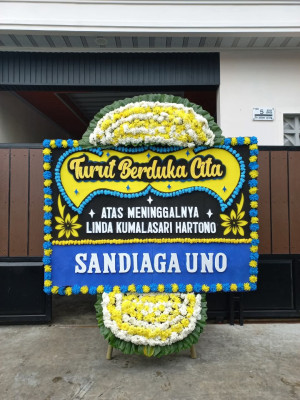 Papan Bunga Duka di Pisangan Jaya